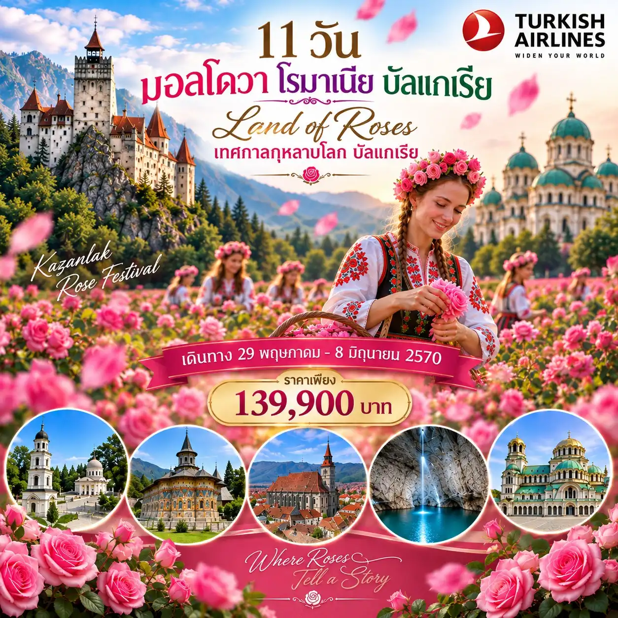 11 วัน มอนโดวา โรมาเนีย บัลแกเรีย